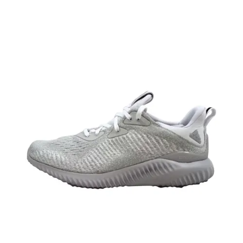 adidas feiert AlphaBounce Em J Cushioning Breathable Low-Top Running Shoes Unisex Gray