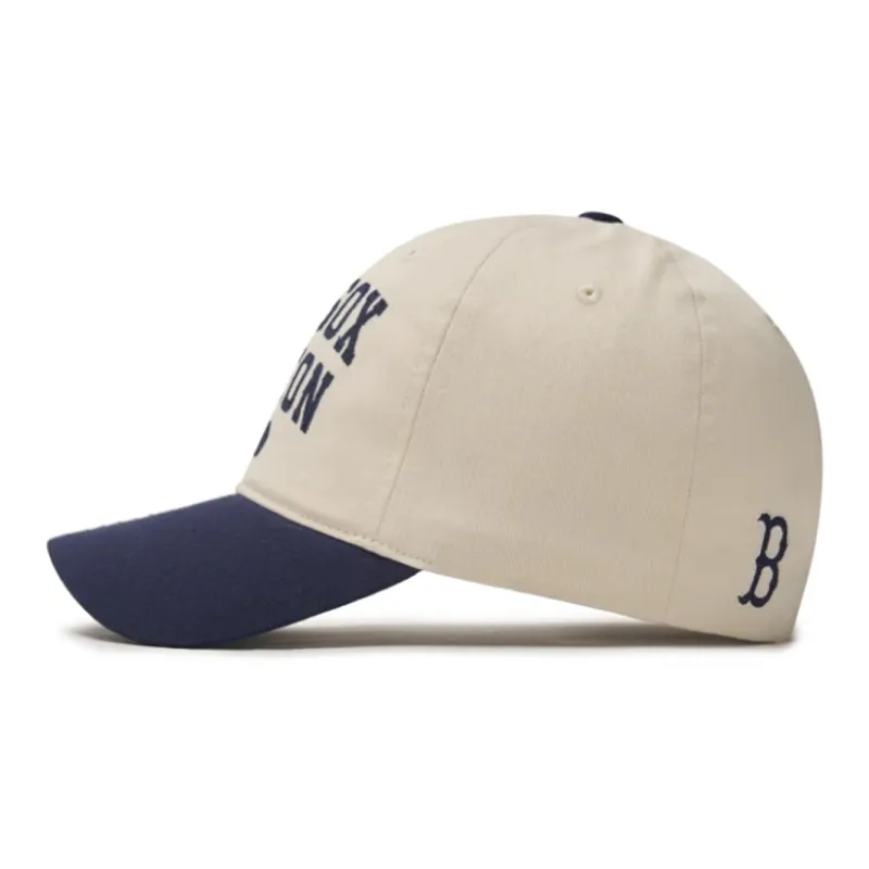 MLB Cotton Baseball Caps Unisex White Blue-1
