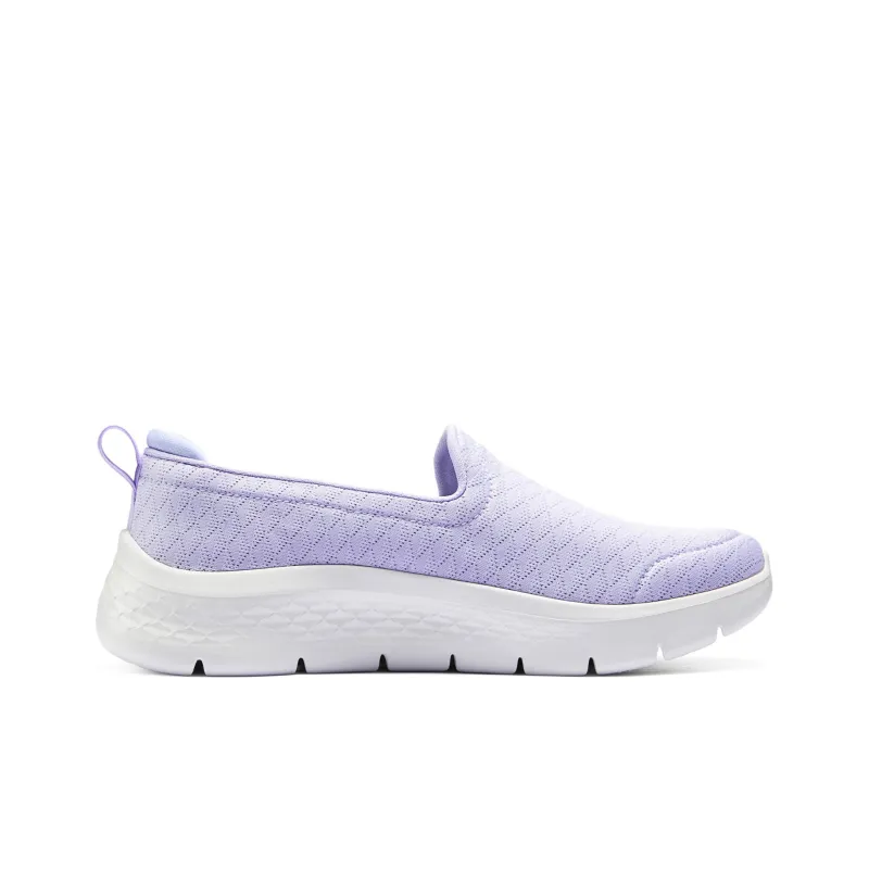 Skechers Go Walk Fle Durable Breathable Lightweight Low Top Casual Shoes Women's Purple-1