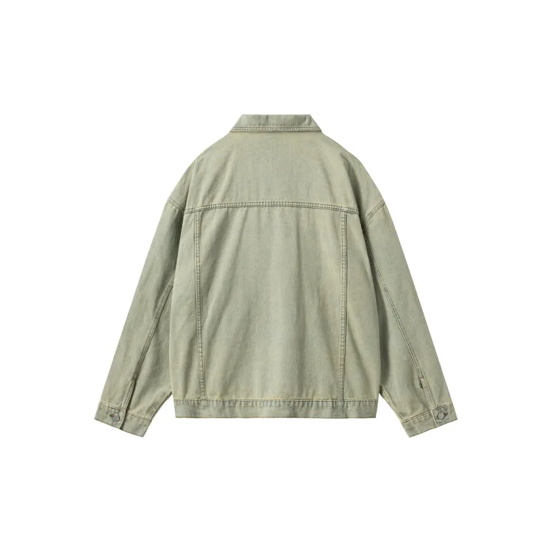 XINYINSU 24SS Denim Jacket Unisex Yellow Mud-1