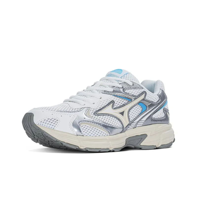 Mizuno Speed 2K Cushioned Wear Resistant Breathable Low Top Casual Running Shoes Unisex White Silver Blue-2
