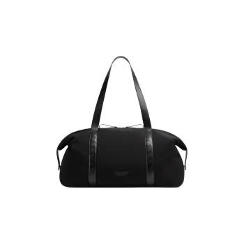 Bottega Veneta Intrecciato Calfskin One Shoulder Handbag, Travel Bag Large Size Men's Black