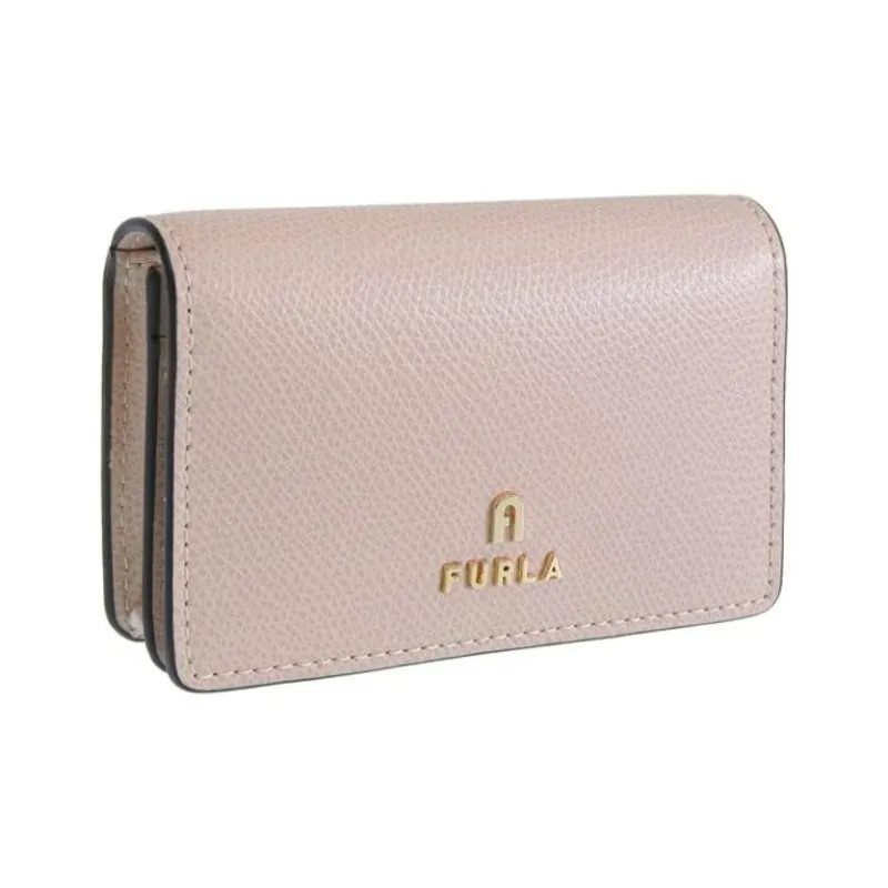 Furla Leather Card Holder Unisex Light Pink-1