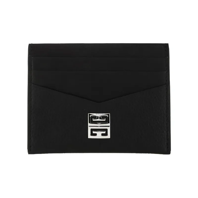 GIVENCHY Calfskin Card Holder, Wallet Men's Black-0