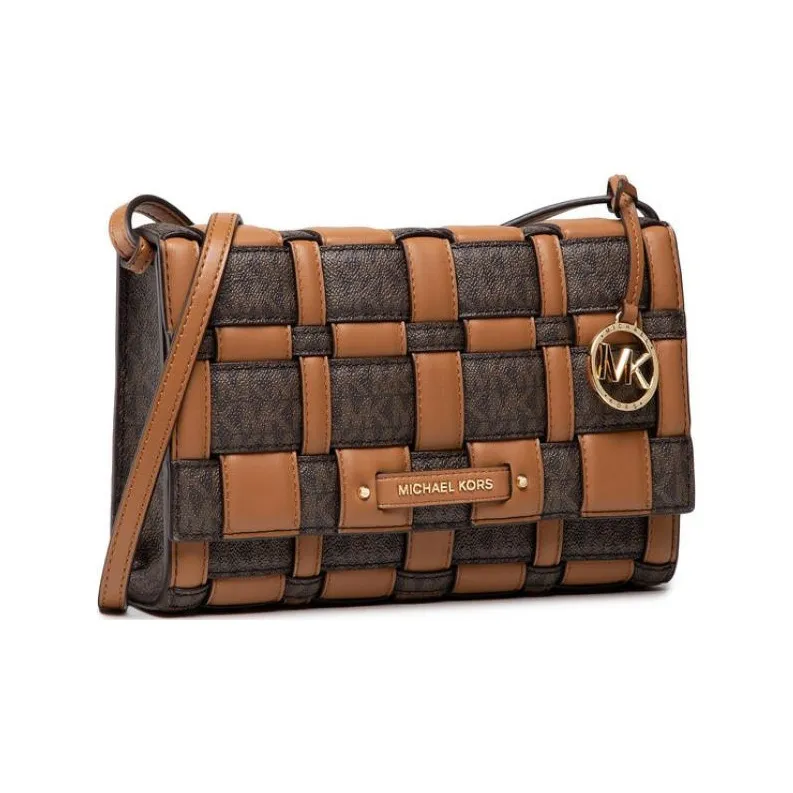 MICHAEL KORS Ivy Leather Shoulder Bags Clutches Crossbody Bags Regular Women's Brown-1