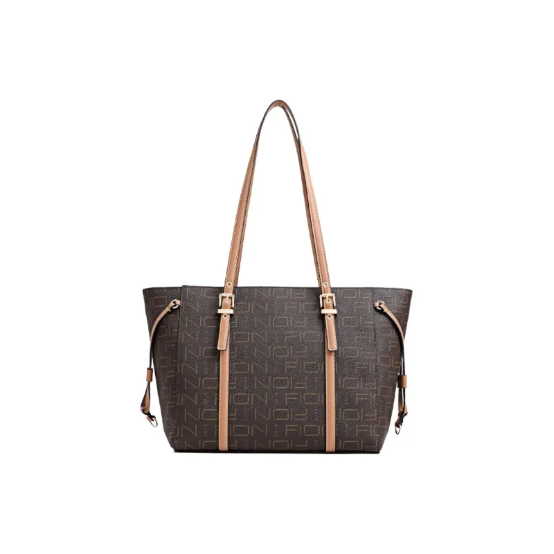 FION Artificial Leather Tote Bag, Shopping Bag, Handbag, Shoulder Bag Regular Women's Multicolor-2