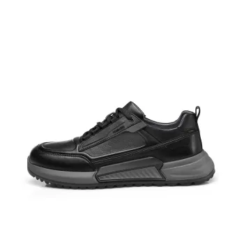 Strongman 3515 Casual Shoes Men's Genuine Leather Top Grain Cow Leather Super Light Platform Trendy