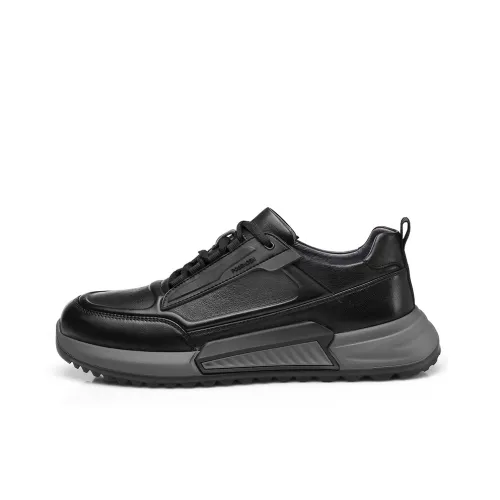 Strongman 3515 Casual Shoes Men's Genuine Leather Top Grain Cow Leather Super Light Platform Trendy