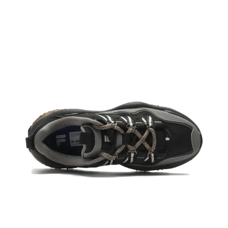 FILA FUSION QD 96 DX Cushioned Slip Resistant Low Top Casual Shoes Men's Gray Black-1