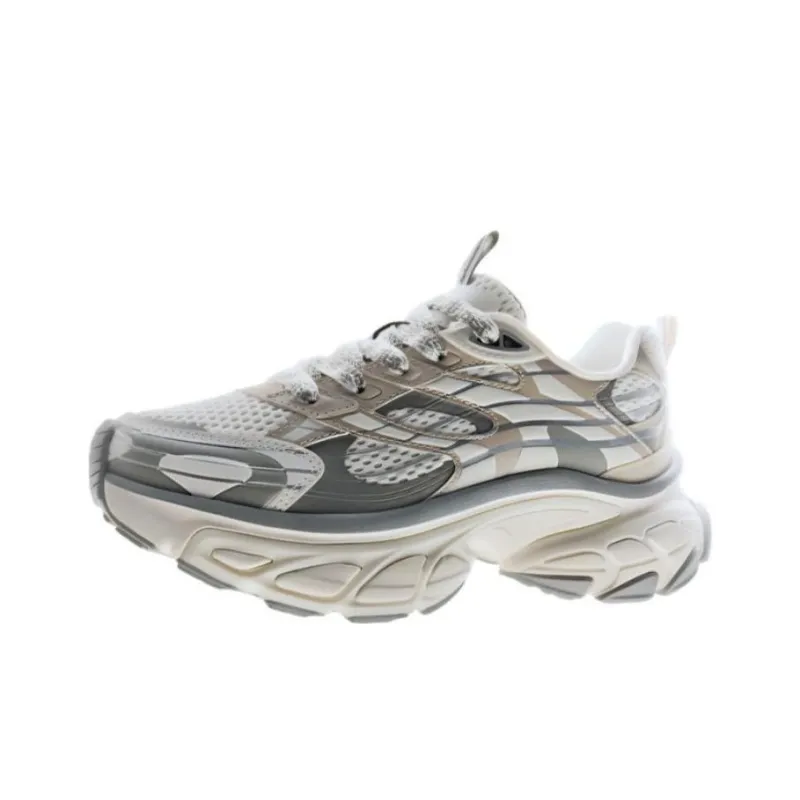 Anta Anti Slip Wear Resistant Low Top Casual Shoes Women's White Gray-0