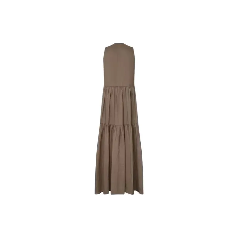 FRAME Sleeveless Dress Women's Brown-1