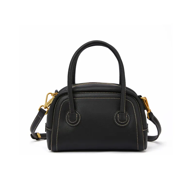 RED DRAGONFLY Microfiber Synthetic Leather Shoulder Bag, Crossbody Bag, Handbag Trumpets Women's Biscuit Apricot/Black-10
