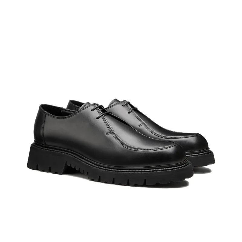 DOUCAL'S X Neil Barrett Leather Derby Shoes-2