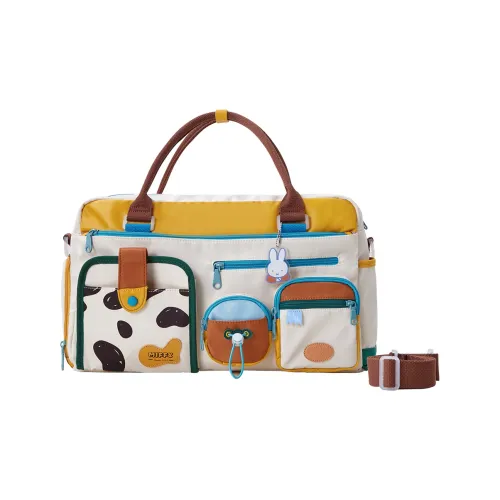 Miffy Fabric Travel Bag Handbag Shoulder Bag Crossbody Bag Large Size L Women's