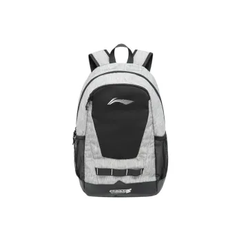 LiNing Fitness Series Polyester Backpack Unisex Heather Gray