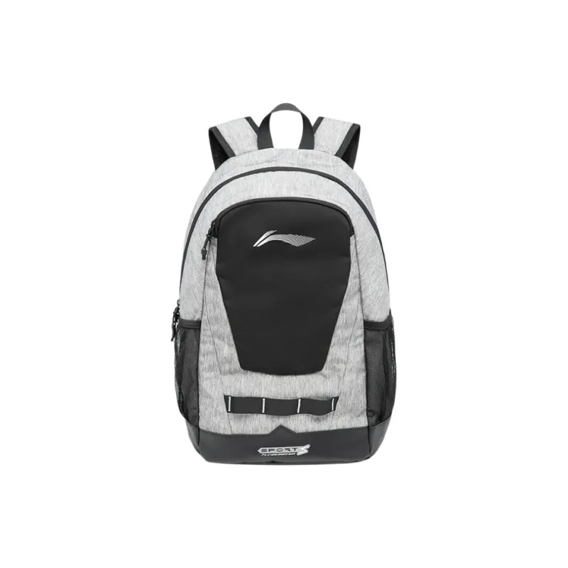 LiNing Fitness Series Polyester Backpack Unisex Heather Gray-0