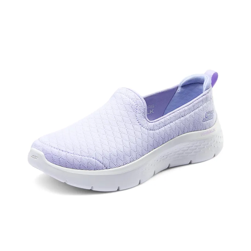 Skechers Go Walk Fle Durable Breathable Lightweight Low Top Casual Shoes Women's Purple-2