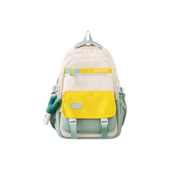 NIGEER Nylon Backpack Regular Women's Yellow & Green/White & Green/Red/Purple/Brown/Black