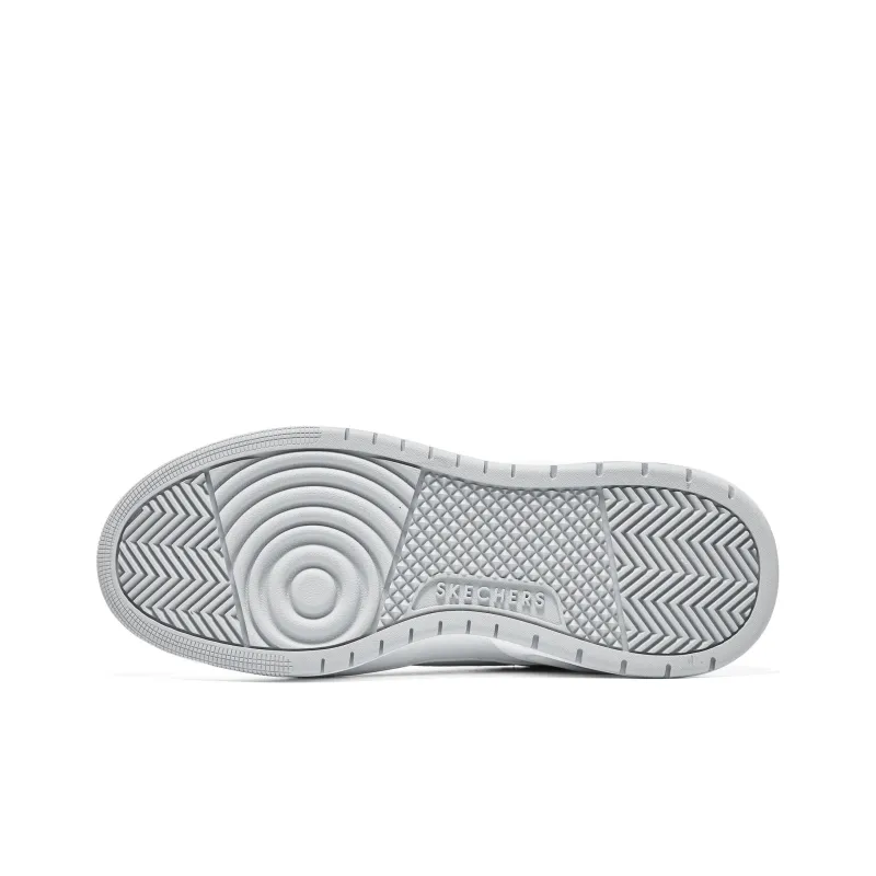Skechers Anti Slip Wear Resistant Low Top Skateboard Shoes Men's White-5