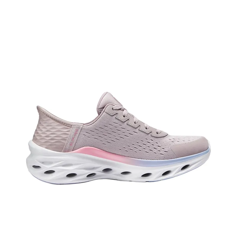 Skechers Cushioning Breathable Lightweight Low Top Casual Running Shoes Women's Purple-1