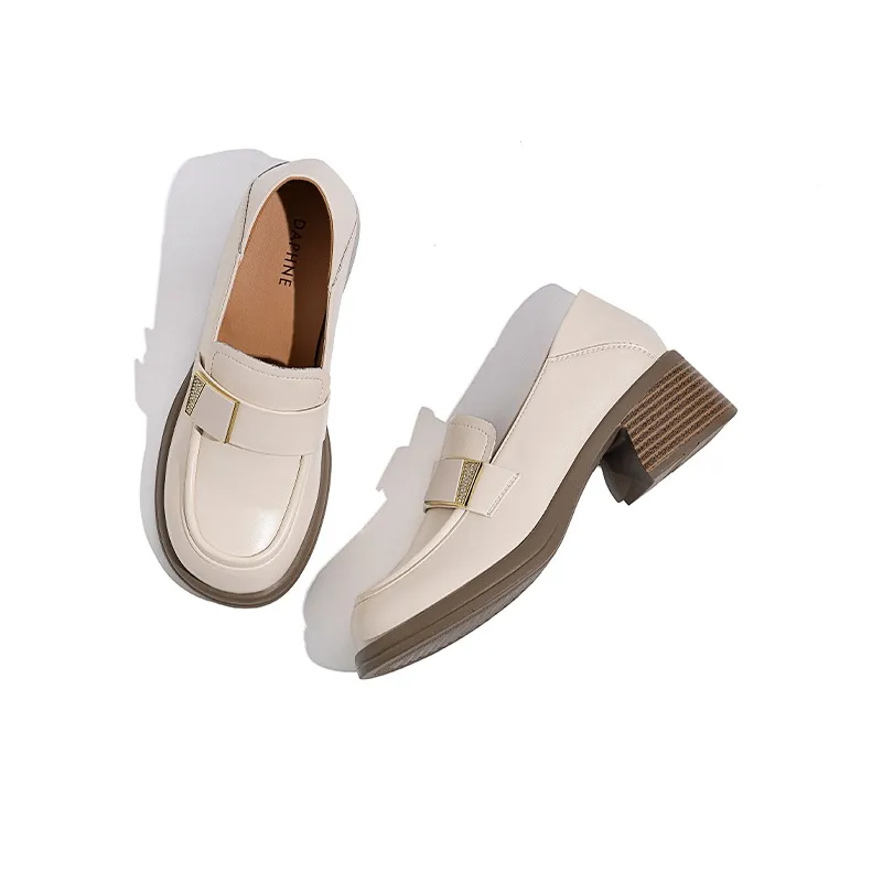 DAPHNE Loafers Women's Black/Beige-8