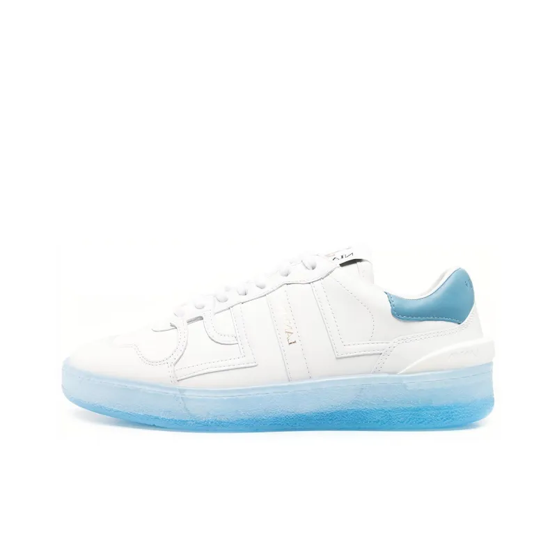 Lanvin Clay Low Top Stylish Skateboarding Shoes Women's White Blue-0