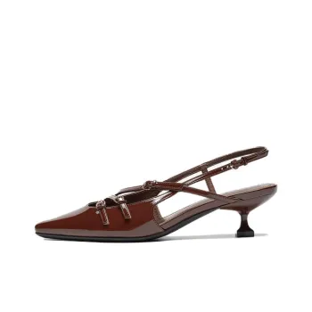 BASTO Golden Little Cat Strap Sandals 4.5cm Women's