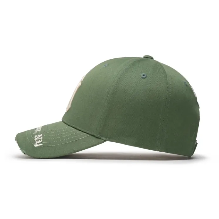 MLB Cotton Polyester Baseball Caps Women's Green-2