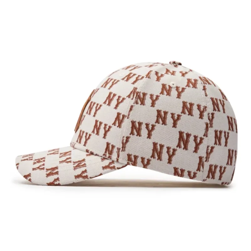 MLB   Baseball Caps Unisex White/Brown-1