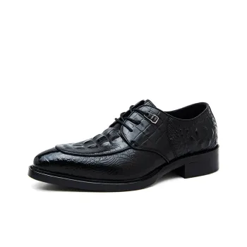 Romon Dress Shoes Men Low Top Black/Brown