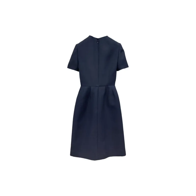 Valentino SS24 Short Sleeved Dresses Women's Navy-1