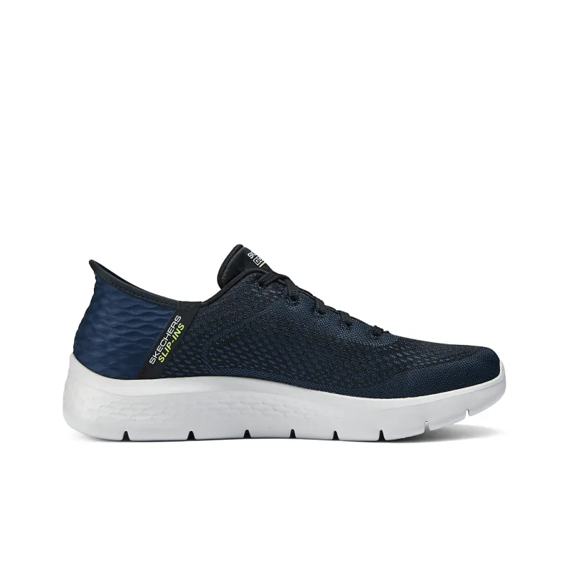 Skechers Go Walk Fle Hands Free Slip Ins Cushioning Low Top Casual Shoes Men's Marine Blue-1