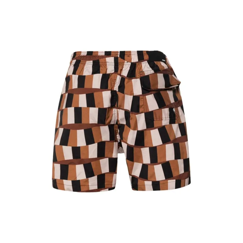 AMIRI Snake Checker Silk Short-1