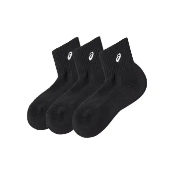 Asics Mid-Calf Socks Unisex 3 Pack Black