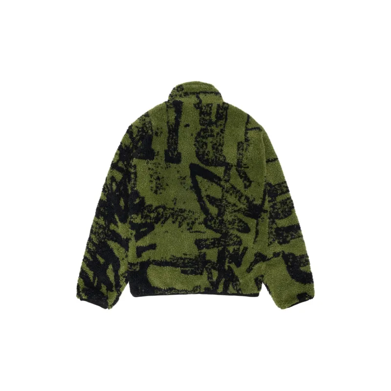 Stüssy Reversible Fleece texture Jacket-5