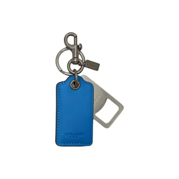 COACH Calfskin Bottle Opener Bag Accessory Women's Cannon Copper & Bright Blue