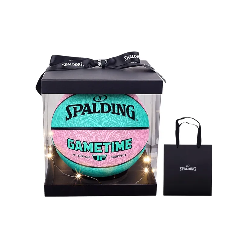 SPALDING TF Collection 77 373Y6 PU Basketball Pink Green Size 6 Ball Training Unisex-0