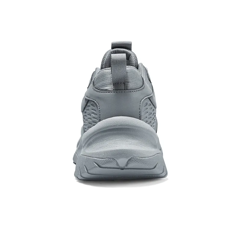 Skechers Anti Slip Wear Resistant Low Top Running Shoes Men's Gray-4