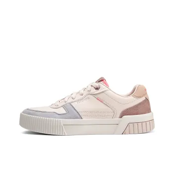 Skechers Court Classics Anti Slip Wear Resistant Low Top Skateboard Shoes Women's Rose Red