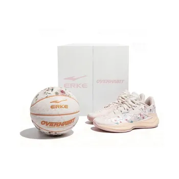 Erke Humble 1.0 Basketball Shoes Men Mid Top White Pink