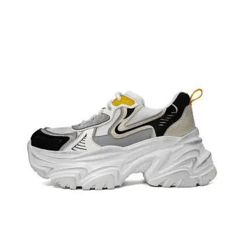 MYKI Chunky Sneakers Women's Low Top Silver