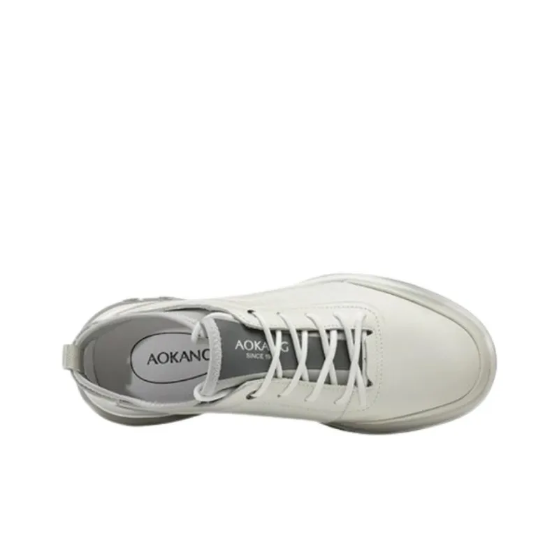 AOKANG Casual Shoes Men's Gray White-2
