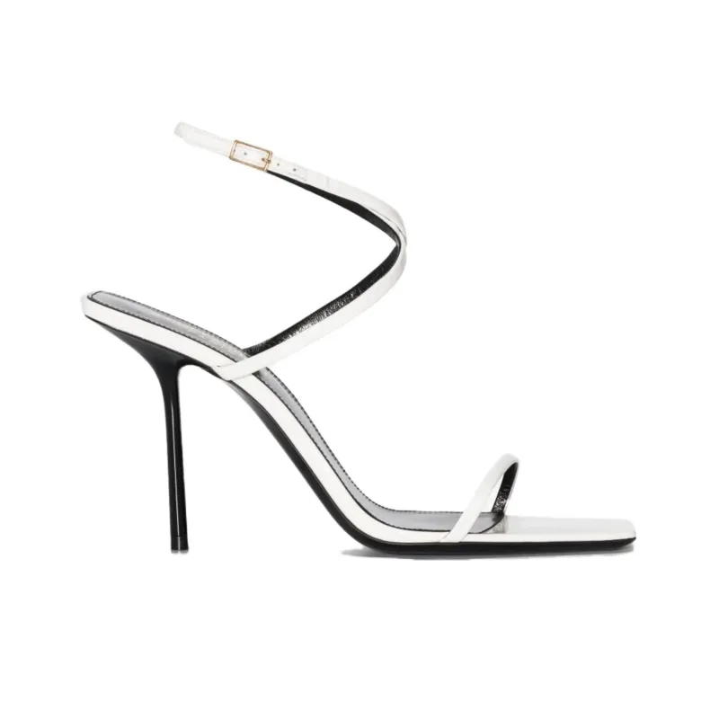 SAINT LAURENT 110mm Strappy Leather Sandals-1