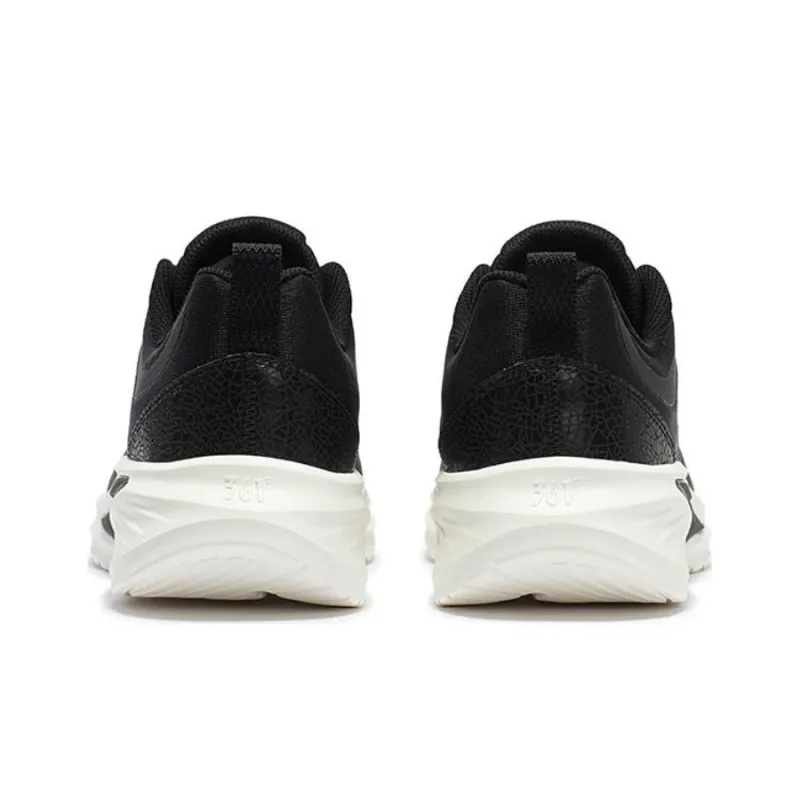 361° Cushioned Wear Resistant Lightweight Low Top Running Shoes Men's Black-2