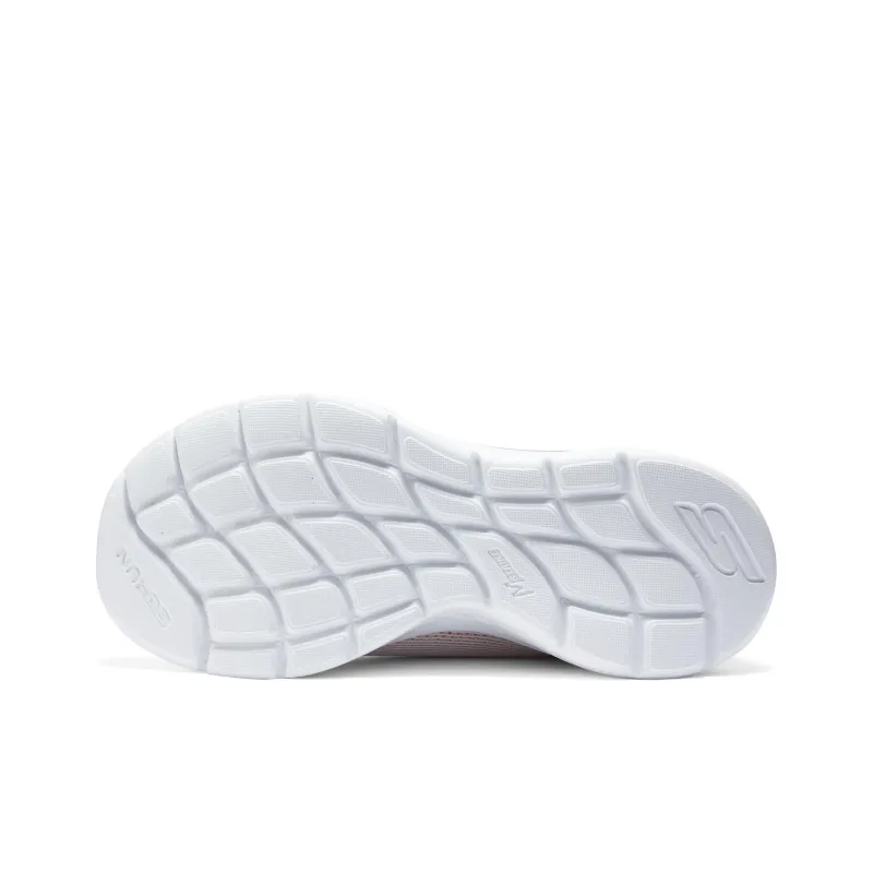 Skechers Go Run Lite Cushioning Breathable Low Top Casual Running Shoes Women's White Orange-5