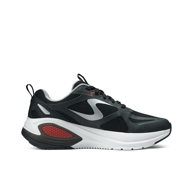 Skechers Sport Cushioning Wear Resistant Low Top Casual Shoes Men's Black Red-1