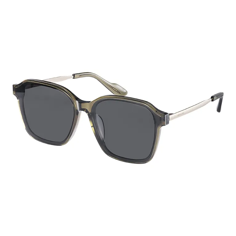 MUJOSH Astral Series Square Oversized Plate Metal Polarized Sunglasses With UV Protection Unisex-12