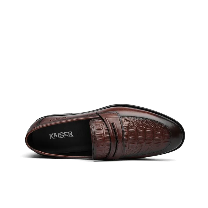 KAISER Dress Shoes Men Low Top Brown/Brown-2