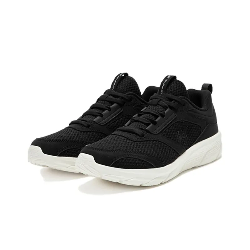 361° Cushioning, Slip Resistant, And Abrasion Resistant Low Top Running Shoes Women's Black White-1