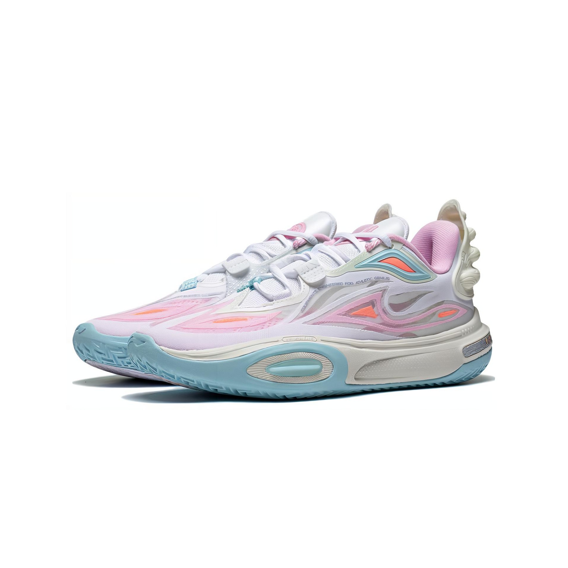 LINING All City 11 V2 Kids Youth Basketball Shoes Men Low Top White Blue Pink POIZON